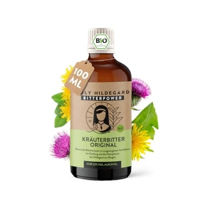 Abbildung von Holy Hildegard BIO Bitterstoffe Spray nach von Bingen 100ml hochdosierte Bittertropfen 9 erlesene Bitterkräuter 100% Natur Made in Germany