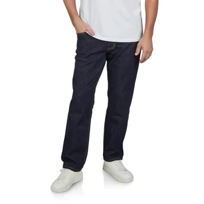 Abbildung von MUSTANG Jeans Herren Stretch lang Straight Fit Washington Jeanshose Hose Denim, Länge:30L, Farbe:Denim Blue (1016081 5000 940), Weite:38W