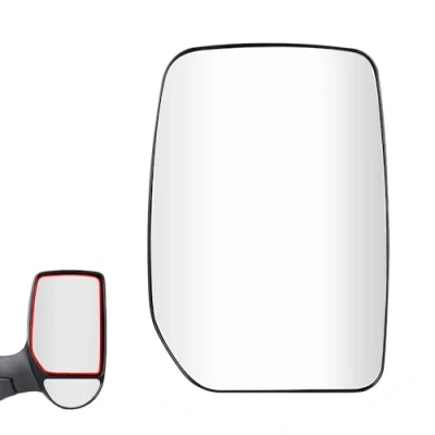 Abbildung von SENZEAL Spiegelglas Rechts Beifahrerseite mit Trägerplatte für Ford Transit MK6 MK7 2000 2013 YC15 17K740 BA 4059965 Unbeheizt Außenspiegel Glas Ersatz (Oben Rechts)
