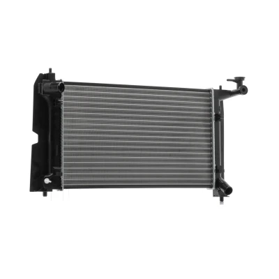 Abbildung von NRF 53397 Kühler, Motorkühlung Aluminium 600 348 16 mit Anbauteilen Kühlrippen gelötet TOYOTA: Avensis II Station Wagon, Corolla IX Hatchback