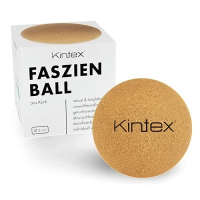 Abbildung von Kintex Faszienball aus Kork, 5 cm oder 8 cm, Massageball zur Selbstmassage, Eigenmassage, Regeneration nach dem Sport, Korkball, Faszienkugel (5 cm)