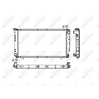 Abbildung von NRF 506671 Kühler, Motorkühlung Aluminium 670 358 16 Kühlrippen gelötet SUBARU: Legacy 2