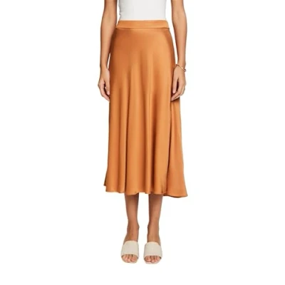 Abbildung von Esprit Skirt Alinienrock, Damen, Größe: 34, Caramel