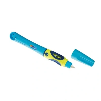 Abbildung von Pelikan 809177 griffix Füllhalter für Linkshänder mit Drehkappe, NeonFreshBlue, 1 Stück in Faltschachtel