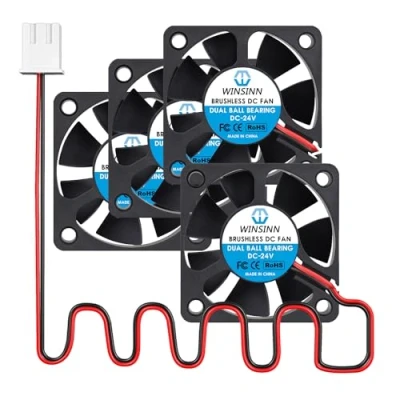 Abbildung von WINSINN DC 50mm Lüfter 24V 5020 Doppelkugellager 24 Volt bürstenlose Kühlung 50x20mm 2PIN (4er Pack)