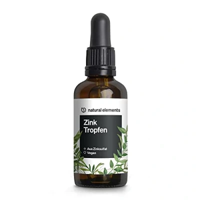 Abbildung von Zink Tropfen 100ml 15mg pro Tagesdosis Premium: Ionisches (Zink Sulfat) Ohne Alkohol, laborgeprüft, 100% vegan &amp; in Deutschland produziert