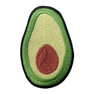 Abbildung von Aufnäher, bestickt, Design: Avocado, zum Aufbügeln oder Aufnähen