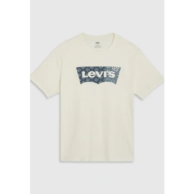 Abbildung von Levi&#039;s Graphic Crewneck TEE Tshirt print, Herren, Größe: Large, Mid tone heather grey