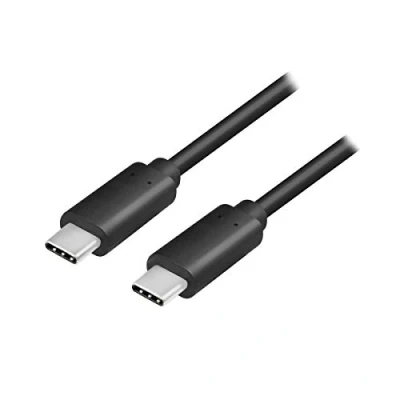 Abbildung von LogiLink CU0128 Anschlusskabel, USB 3.2 Typ C (Gen2) zum Laden (HighSpeed Charging) &amp; Synchronisieren, Schwarz 0,5m