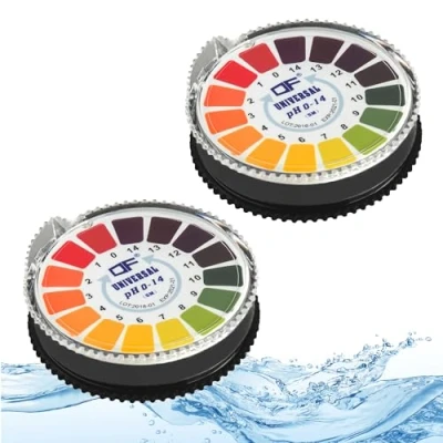 Abbildung von ECENCE 2 Stck. pH Teststreifen auf Rolle, Messbereich 0 14, Lackmus Indikator Universalpapier, Säuretest für Aquarien, Trinkwasser