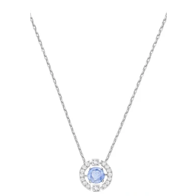 Abbildung von Swarovski Halskette, Damen, Größe: One Size, Silber/blau