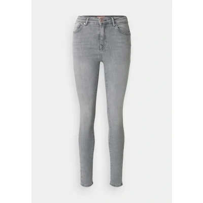 Abbildung von ONLY Onlpower LIFE MID PUSH UP Jeans Skinny Fit, Damen, Größe: Lx34, Grey denim