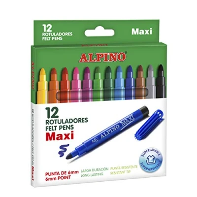 Abbildung von ALPINO AR000006 Pack 12 Filzstifte, farblich sortiert