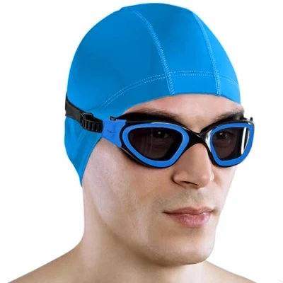 Abbildung von AqtivAqua Polarisiert Schwimmbrille Herren Damen Schwimmbrillen Erwachsene Kinder DX P (Blaue, Polarisiert)