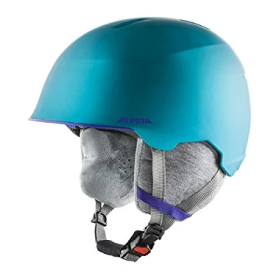 Abbildung von ALPINA MAROI JR Sicherer, Bruchfester &amp; Individuell Anpassbarer Skihelm Für Kinder, turquoise matt, 51 54 cm