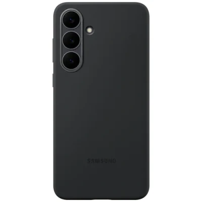 Abbildung von Samsung Galaxy S25 FE Hülle Silikon Original Soft Case/Backcover Handyhülle Schwarz
