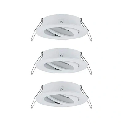 Abbildung von Paulmann 92486 Einbauleuchte Choose Spot schwenkbar max. 3x10W Deckeneinbaustrahler Weiß matt Einbaulampe ohne Leuchtmittel Alu