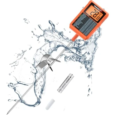 Abbildung von ThermoPro TP510 Fleischthermometer Grillthermometer mit 20CM Langer Sonde Zuckerthermometer Topfclip Bratenthermometer Digital Wasserdichtes Küchenthermometer für Flüssigkeit Öl Milch Schokolade