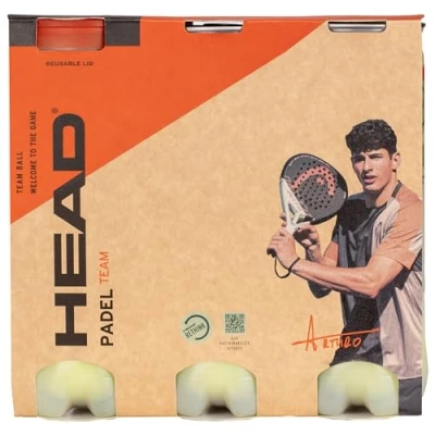 Abbildung von HEAD Unisex Erwachsene 3B PADEL 6DZ Padelball, Gelb, Multipack: 3 Bälle