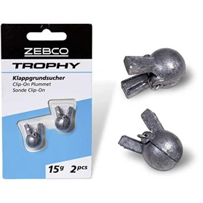Abbildung von Zebco Qualitäts Trophy Klappgrundsucher Angelblei Blei Grundblei Angeln Angel Zubehör, Diverse, 15 g
