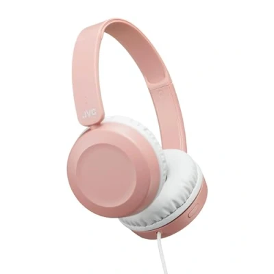 Abbildung von JVC HA S31M Kopfhörer und Mikrofon, binaural, Kopfbügel, Rosa Mikrofone (kabelgebunden, Kopfband, über Ohr, 10 26000 Hz, Rosa)