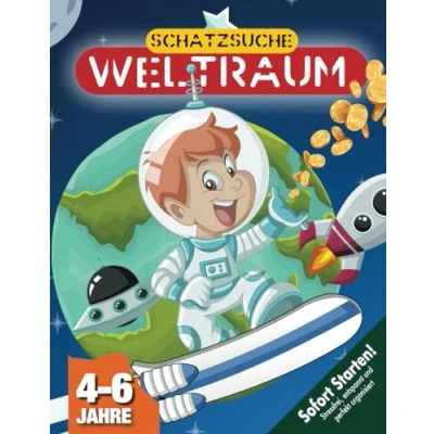 Abbildung von Weltraum Schatzsuche Kindergeburtstag 4 6 Jahre: Findet den Schatz im Weltall und lüftet das Geheimnis des Planeten Erde 9! Sofort startklare Schnitzeljagd. (Bravo Schatzsuche)