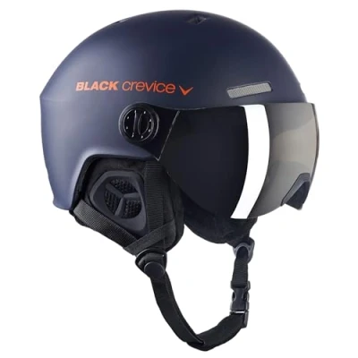 Abbildung von Black Crevice Erwachsene Skihelm Gstaad, Navy/orange, 51 53 cm