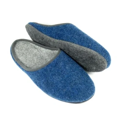 Abbildung von Pantoffelmann Filzpantoffel Navy 47