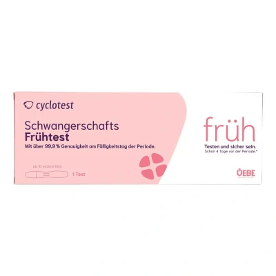 Abbildung von Cyclotest Schwangerschafts frühtest 10 mlU/ml Urin