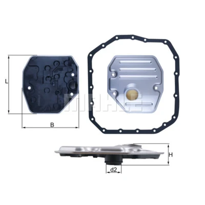 Abbildung von MAHLE ORIGINAL HX 265D Getriebeölfilter mit Dichtung TOYOTA: RAV4 IV Off Road