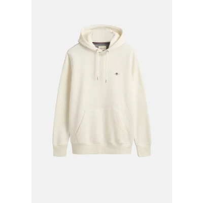 Abbildung von GANT Shield Hoodie Kapuzenpullover, Damen, Größe: 3XL, Eggshell