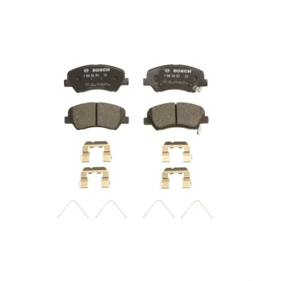 Abbildung von BOSCH 0 986 424 951 Bremsbelagsatz Low Metallic mit akustischer Verschleißwarnung Anti Quietsch Blech Feder HYUNDAI: i20 III