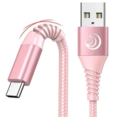 Abbildung von Aioneus USB C Kabel, [ 2Stück 2m ] 3A Schnellladekabel Nylon Ladekabel Fast Typ für Samsung Galaxy S23 S22 S21 S20 S10, A51 A50 A53 A70 A71 A20E,Google Pixel, Sony Xperia