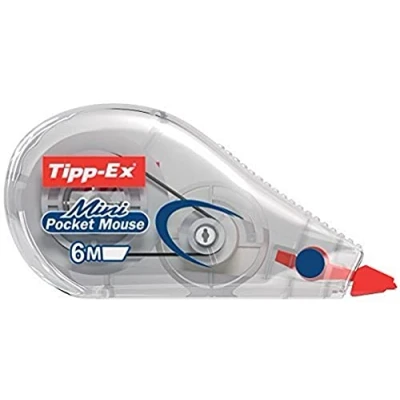 Abbildung von Tipp Ex 95957 Korrekturroller Mini Pocket Mouse, 6 m x 5 mm, 1er Pack, Ideal für das Büro, Home Office oder die Schule