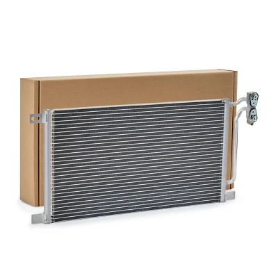 Abbildung von NISSENS 94527 Klimakondensator ohne Trockner Aluminium 560 R 134a BMW: 3 Saloon, Touring, Coupe