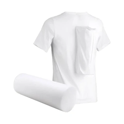 Abbildung von somnipax Standard Anti Schnarch Shirt mit Hartschaum Rolle, 100% Bio Baumwolle, Hilfe bei CPAP Therapie, gegen Schlafapnoe + Schnarchen, für Männer [XXXL]