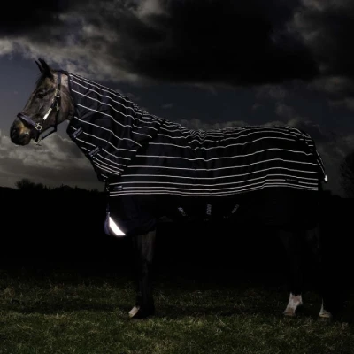 Abbildung von Amigo Turnout Rug FieldSafe Reflectech Plus 1200D 0g Black/Reflective/Black 160/213 Agradi.deVerkauft von Agradi