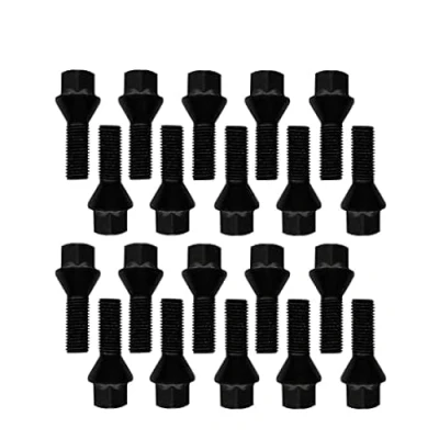 Abbildung von 20 Radschrauben Radbolzen Kegelbund 60 M12 x 1,25 28mm kompatibel mit Alfa Romeo, Peugeot, Fiat, Citroen