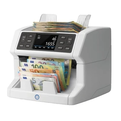 Abbildung von Safescan 2865 S Geldzählmaschine, Wertzählung für gemischte Banknoten Banknotenzähler mit 7 facher Echtheitsprüfung Geldzählmaschine mehrsprachiger Benutzeroberfläche