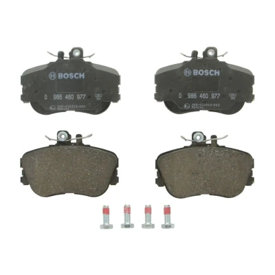 Abbildung von BOSCH 0 986 460 977 Bremsbelagsatz Low Metallic mit Anti Quietsch Blech, Schrauben Zubehör MERCEDES BENZ: C Class Saloon