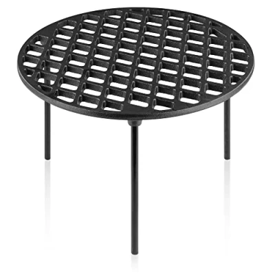 Abbildung von BBQ Toro Gusseisen Grillrost mit 3 Beinen rund Dutch Oven Untersetzer, Grill Zubehör Dreibein, Grillgitter, Gussrost, Topfständer, Gitterrost, Feuergitter, Grillplatte, Gusseisenrost (Ø 30 cm)