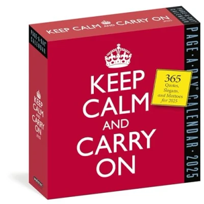 Abbildung von Keep Calm and Carry On Page A Day® Calendar 2025: 365 Quotes, Slogans, Mottos for 2025
