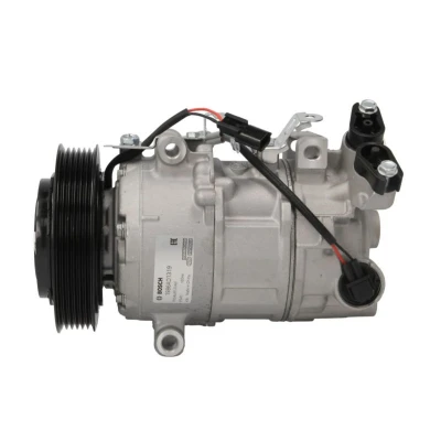 Abbildung von BOSCH 1 986 AD1 319 Kompressor 12V PAG 46 R134a mit Montageanleitung, Dichtring RENAULT: SCENIC 3, GRAND 3