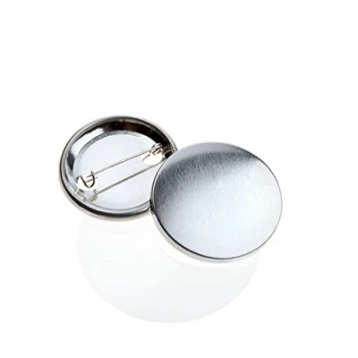 Abbildung von Buttonrohlinge 38mm (100 Stück) für Badgematic Buttonmaschine mit Sicherheitsnadel
