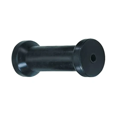 Abbildung von Sprenger Kielrolle aus schwarzem Gummi 125 mm Länge für 130 Aufnahme Stoßdämpfend und langlebig