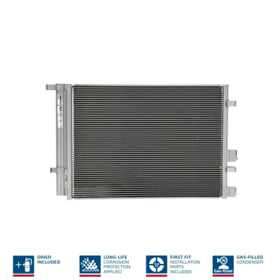 Abbildung von NISSENS 940221 Klimakondensator mit Trockner Aluminium 532 R 134a HYUNDAI: i20 I Hatchback