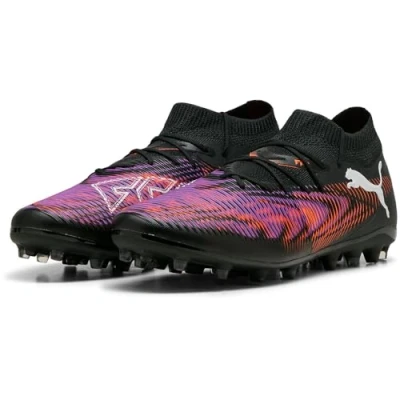 Abbildung von PUMA Unisex Future 8 Match MG Fussballschuh, Black White Glowing RED, 44.5 EU