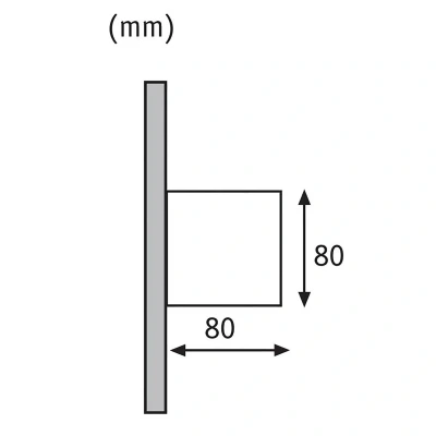 Abbildung von Paulmann 18001 Wandaufbauleuchte Hauswand LED Orientierungslicht Cybo eckig Lampe 2x3W weiß 80x80 mm Außen IP65 strahlwassergeschützt Lichtakzente