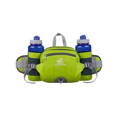 Abbildung von WATERFLY Gürteltasche mit Flaschenhalter, Gurt Verstellt Bauchtasche Hundetraining Handyfach Wasserdicht Hüfttasche für Wandern Reise Camping (Hellgrün)