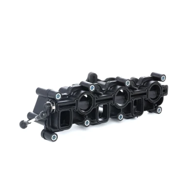 Abbildung von VAICO V10 3949 Ansaugbrücke rechts mit Hebel, Dichtung Anbauteilen, Schrauben EXPERT KITS + VOLKSWAGEN: Touareg I, AUDI: Q7, A4 B7 Avant